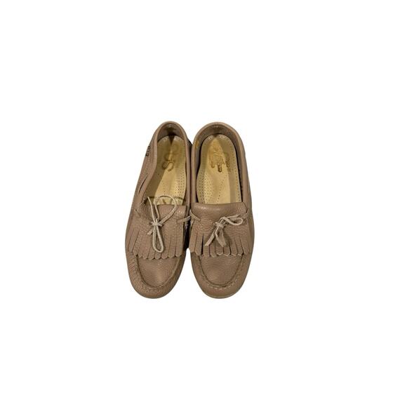 SAS Softie Tan Leather Kiltie Tassel Support Comfort Loafer Shoes Minimalist 9 M - Picture 2 of 7